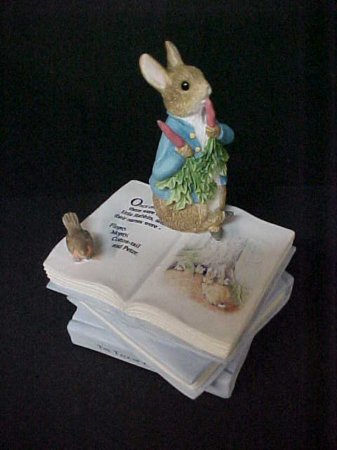 New BEATRIX POTTER THE TALE OF PETER RABBIT MUSIC BOX MIB A7171  